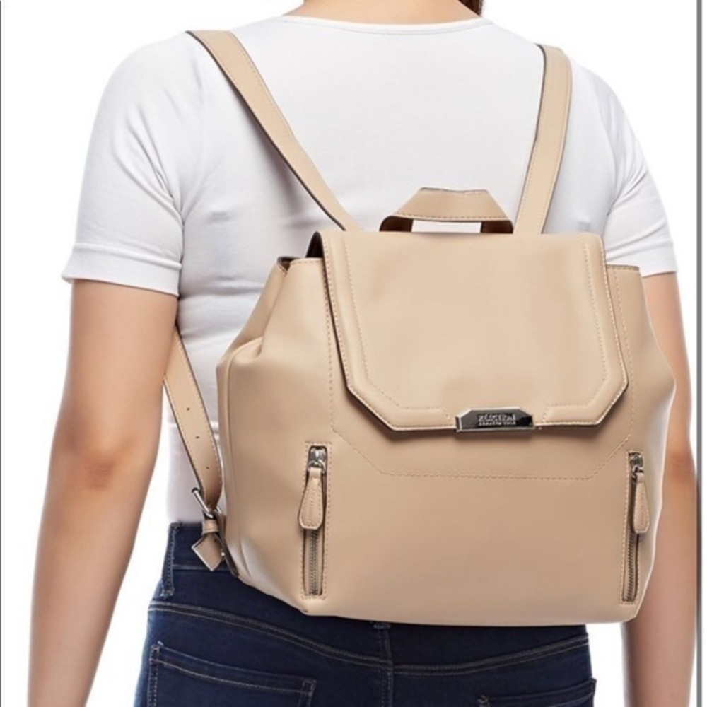 Kenneth Cole Reaction beige faux leather Backpack For Women